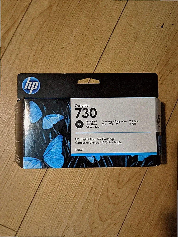 2025 New HP 730 130ML Photo Black DesignJet Ink Cartridge, P2V67A NIB