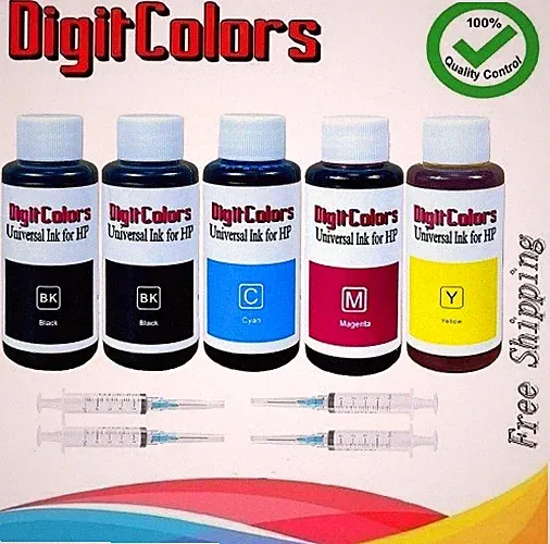 500ml Refill ink HP 67 67XL DeskJet Plus 4158 4155 4152 4140 2BK CMY