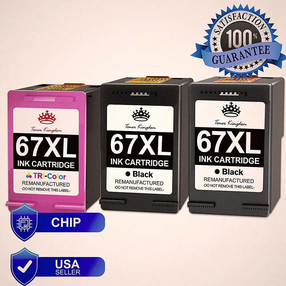 67xl Ink Cartridges for HP Ink 67 XL For deskjet 2700 Envy 6000e 6055e Printer