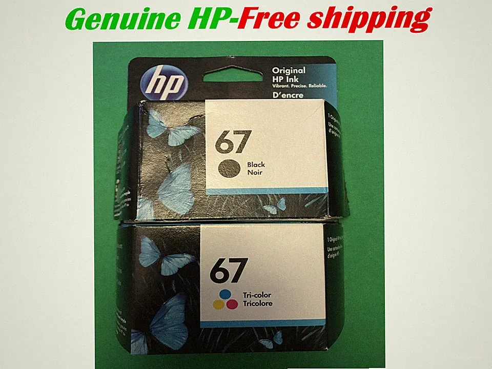 Genuine HP 67 Ink Cartridge Combo Pack for HP 2755 4155 6055 6458 printer