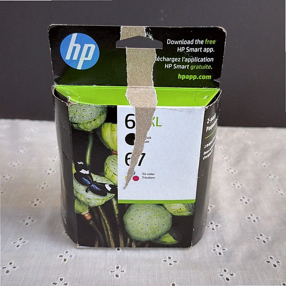 Genuine HP 67 Ink Cartridge Combo Pack for HP 4152 6052 6455 HP 2842e printer