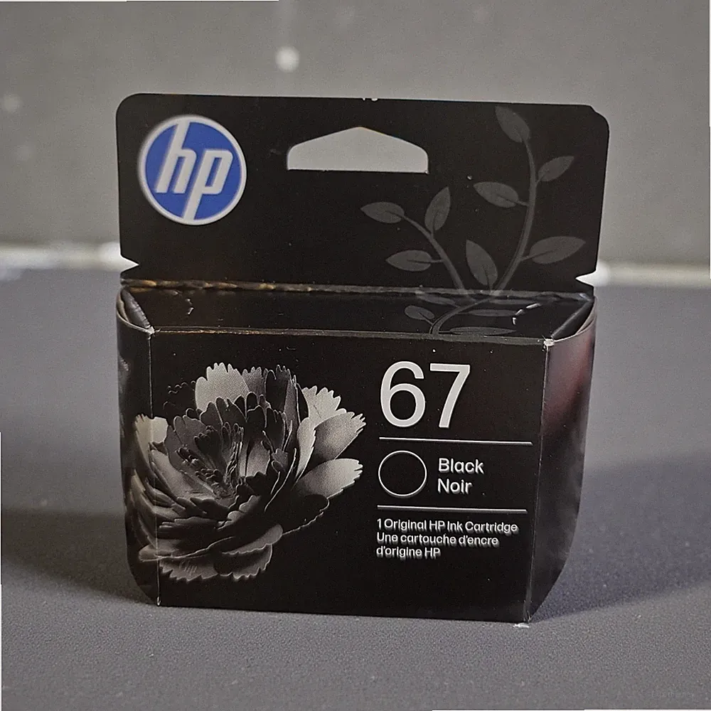 HP 67 Black Ink Cartridge, 3YM56AN, 120 Pages, Exp 01/2028