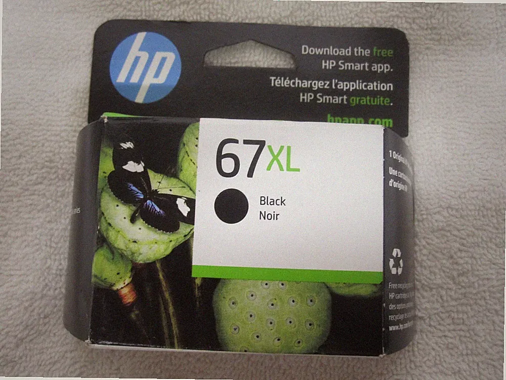HP 67XL (3YM57AN#140) Black High-Yield Ink Cartridge Expired May 2025