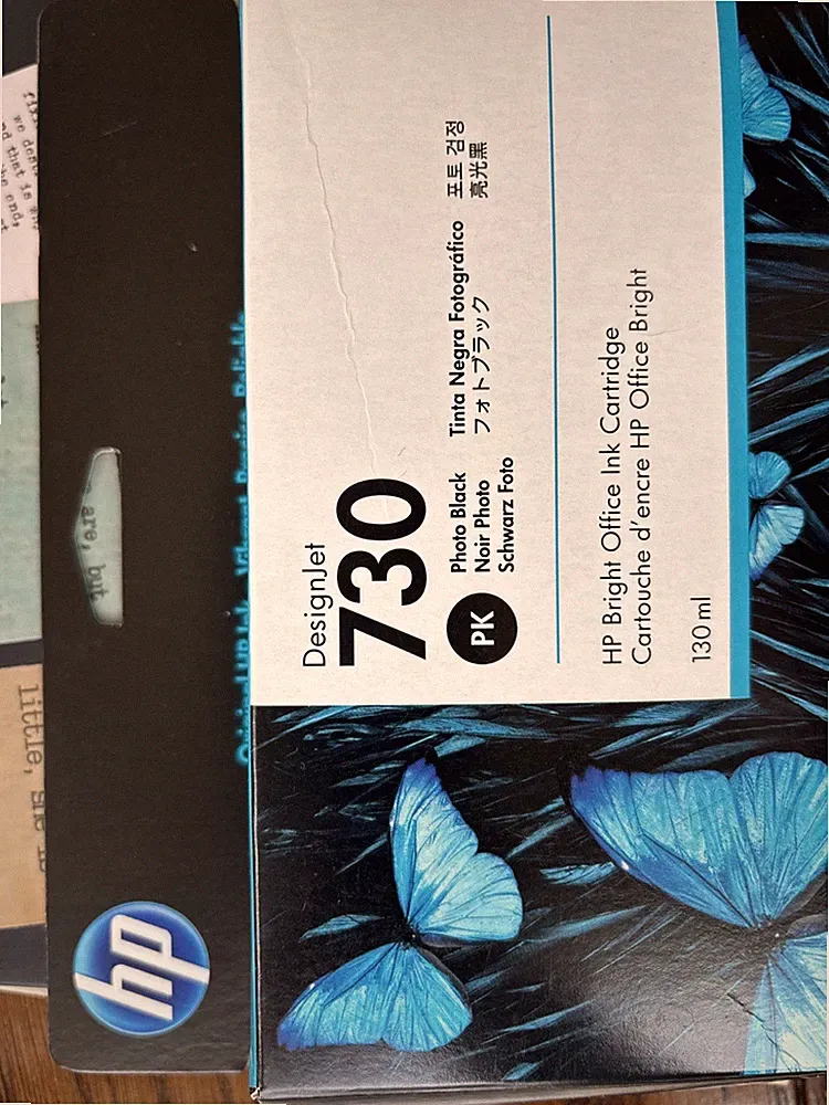 hp Design Jet “Photo Black” Ink Cartridge P2V67A