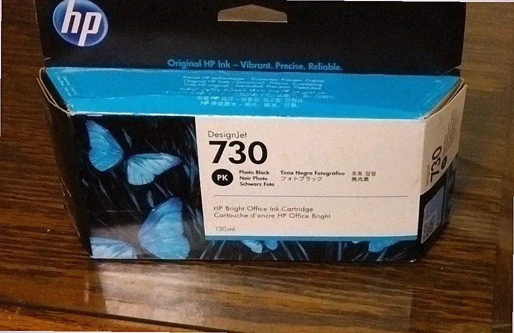 HP DesignJet 730 Photo Black Ink Cartridge 130ml P2V67A Inkjet