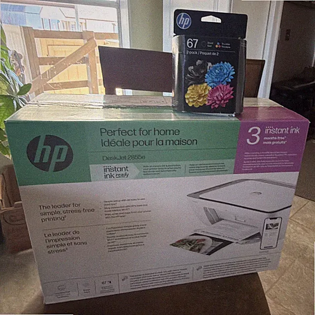 HP DeskJet 2855e All-In-One Wireless Color Printer Scanner Copier w/ HP 67 Ink