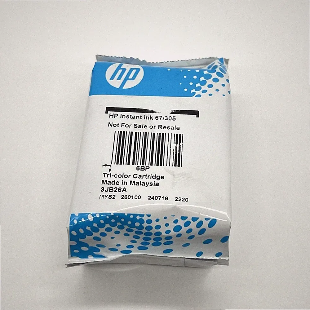 HP Instant Ink 67/305 TRI-COLOR Genuine Printer Cartridge NEW Sealed Package OEM