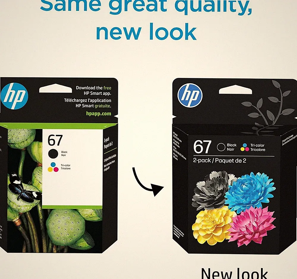 NEW Original HP 67 - 3YP29AN - Black and Tri-Color Ink Cartridges - June 2027