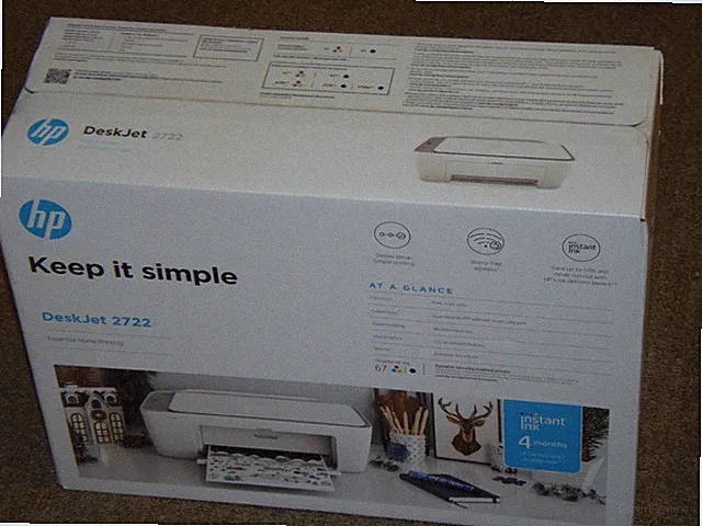 New Sealed HP DeskJet 2722 All-in-One Wireless Color Inkjet Printer